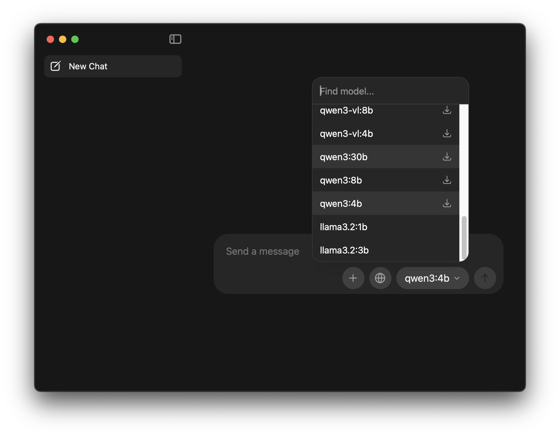 Ollama GUI Model Selection
